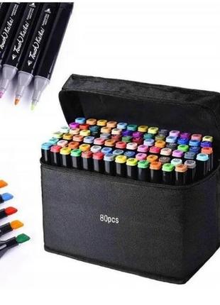 Набор маркеров 80 шт / скетч маркеры для рисования\маркеры для скетчинга на спиртовой основе