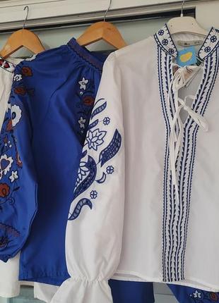 Вишиванка синя3 фото