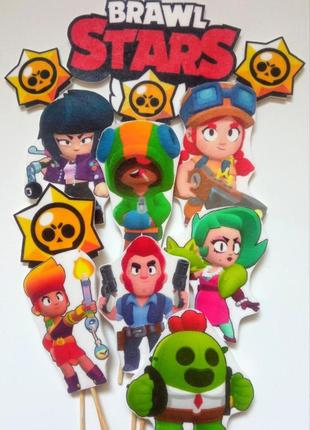 Топери на торт бравл старс brawl stars