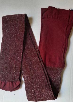 Колготы колготки с люрексом 5-7 років