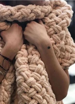 Плед плюшевий ручної роботи