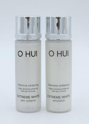 Осветляющий тонер для лица o hui extreme white skin softener, 20 мл