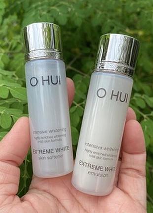Осветляющий тонер для лица o hui extreme white skin softener, 20 мл