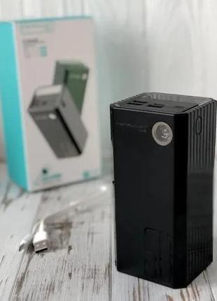 Зовнішній портативний акумулятор powerbank konfulon a22 50000 ма·год з ліхтарем і швидким заряджанням