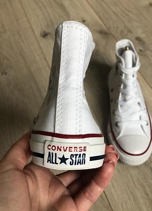 Кеды белые высокие converse (оригинал) р. 33
