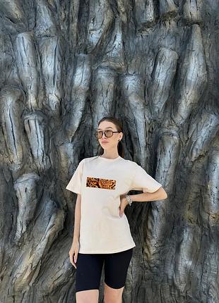 Футболка с леопардовым принтом🐆
