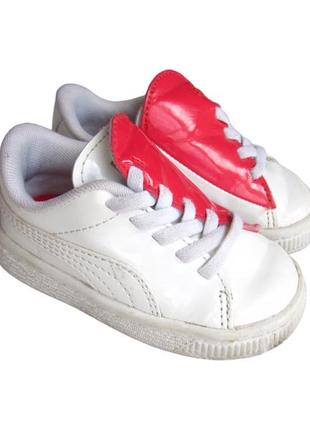 Кроссовки ботинки кеды puma basket crush patent baby5 фото