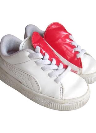 Кроссовки ботинки кеды puma basket crush patent baby6 фото