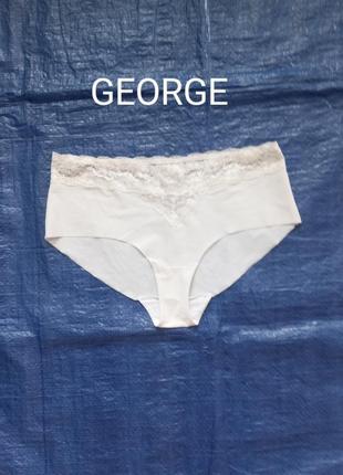 Бесшовные женские трусики бренда george декорированы кружевом u9 10. eur 38