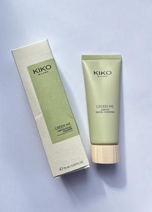 Засіб для очищення обличчя kiko milano green me gentle facial cleanser