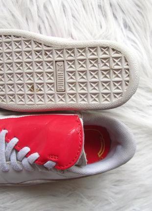 Кроссовки ботинки кеды puma basket crush patent baby10 фото