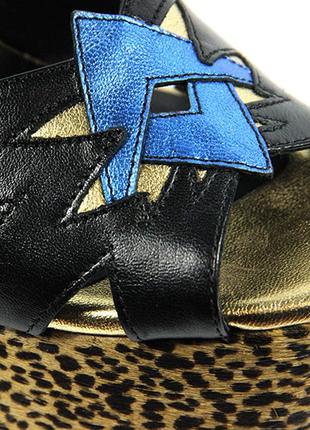 Шкіряні босоніжки на платформі на товстих підборах morobe 🇧🇪 39-40 розмір7 фото