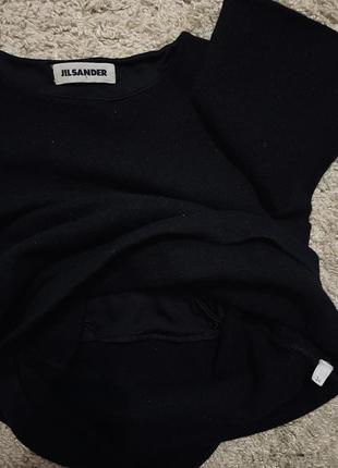 Кашемировая кофта, свитер jil sander оригинал бренд кашемир шелк шерсть лонгслив размер 34 на размер xs,s