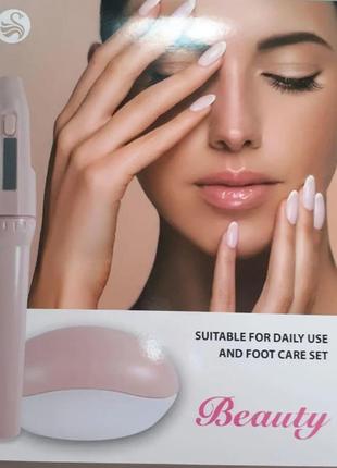 Фрезер для маникюра и педикюра  маникюрный педикюрный набор beauty на батарейках ручной фрезер