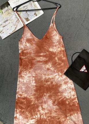 Платье tie dye от zara