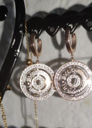 Сережки bvlgari
