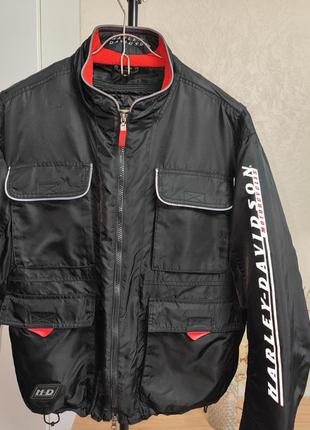 Нейлонова куртка бомбер davidson hd racing windbreaker jacket 
оригінал3 фото