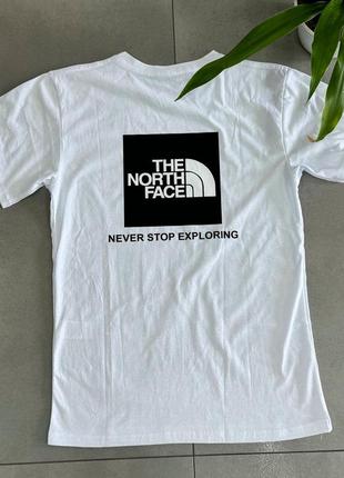 Футболка the north face белая blackbox
