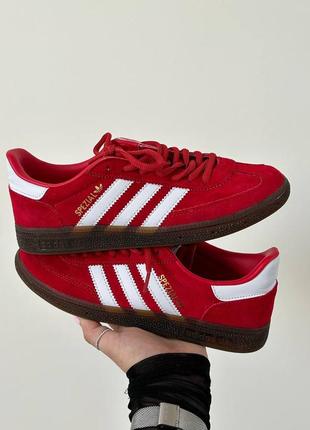 Adidas handball special scarlet gum женские кроссовки адедас красные, кроссовки жеncкие красавное адидас10 фото