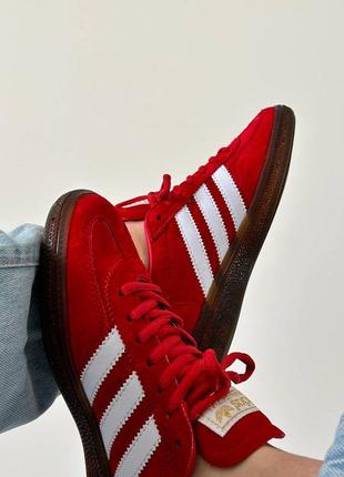 Adidas handball special scarlet gum женские кроссовки адедас красные, кроссовки жеncкие красавное адидас3 фото