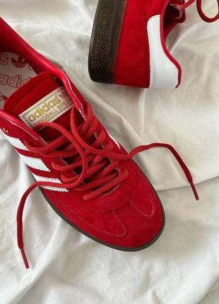 Adidas handball special scarlet gum женские кроссовки адедас красные, кроссовки жеncкие красавное адидас5 фото