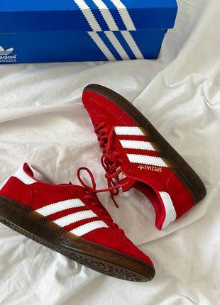 Adidas handball special scarlet gum женские кроссовки адедас красные, кроссовки жеncкие красавное адидас9 фото
