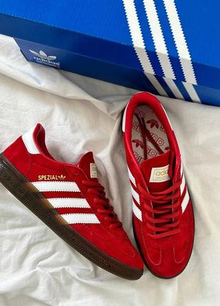 Adidas handball special scarlet gum женские кроссовки адедас красные, кроссовки жеncкие красавное адидас