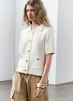 Кардиган з коротким рукавом zara