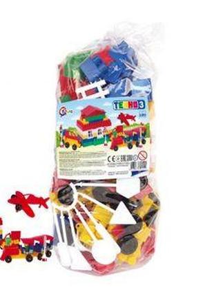 Конструктор "техно 3 технок", 130 дет 0519