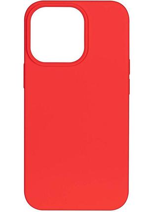 Чохол iphone 14 pro basic для apple, liquid silicone, червоний — чохол на айфон 14 про