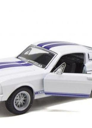 Форд шовбі машинка іграшка ford shelby gt500, 1:38, біла, kinsmart