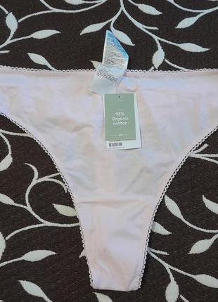 Трусы (стринги) женские хлопковые, размер 3xl, фирмы h&m