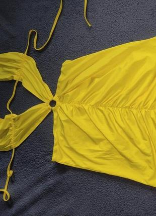 Горячая штучка! платье желтое на м