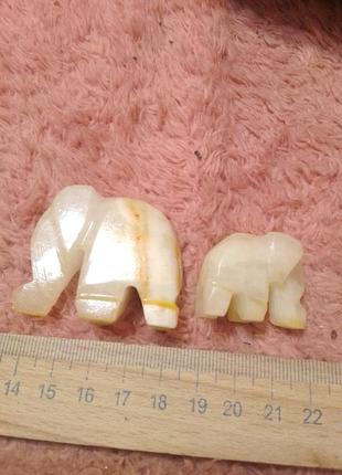 Слоники. фигурка из камня. набор. германия