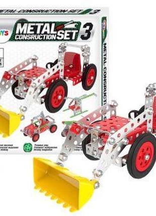 Игрушечный конструктор машинка металлический 193 детали 6412