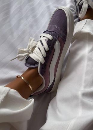 Кеди vans knu skool “violet”5 фото