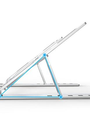 Алюмінієва регульована складна підставка тримач для ноутбука та планшета yoori pro e431-18 фото