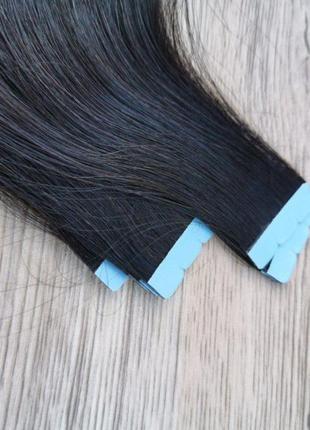 Натуральные волосы для наращивания премиум класса на ленте