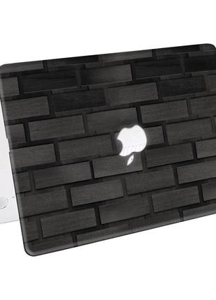 Чехол пластиковый для apple macbook pro / air черный кирпич (black brick) макбук про case hard cover5 фото