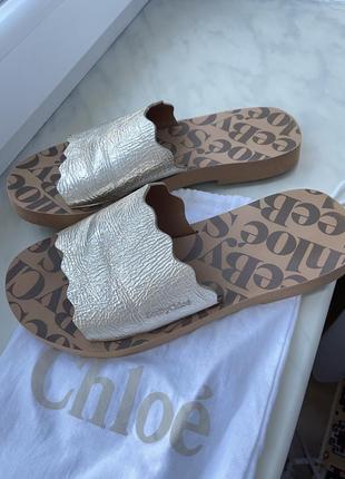 Шлепанцы шлепки chloe оригинал 37 38 р