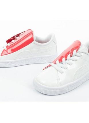 Кроссовки ботинки кеды puma basket crush patent baby2 фото