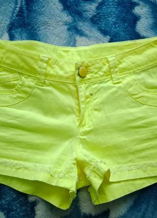Шорти салатові короткі denim co, 8/34