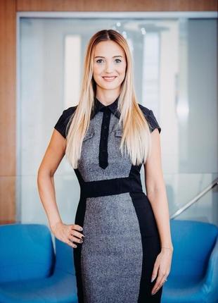 Karen millen дорогой бренд s-m коллекция 2023 осень -зима, платье - сарафан футляр от английского ди