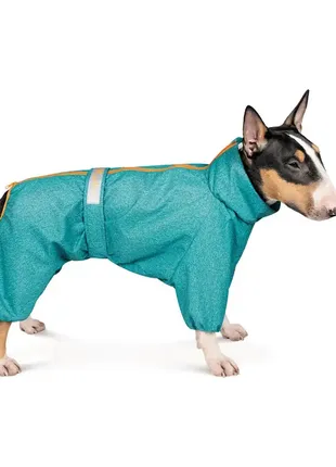 Комбинезон для собак pet fashion «rain» m (бирюза)