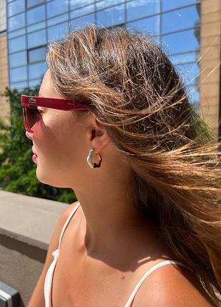 Брендові сережки з позолотою