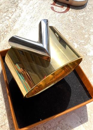 Брендовий браслет позолота зі срібленням