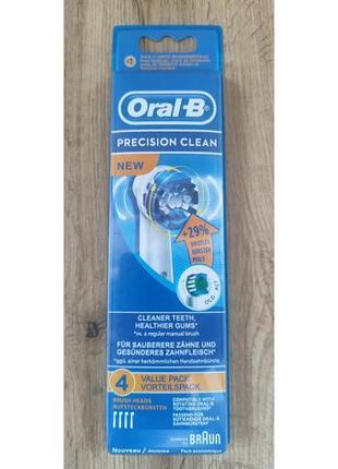 8шт насадки для электро щетки орал би браун прецишн клин braun oral-b precision clean new  8шт