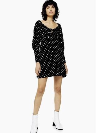 Платье в горох от topshop
