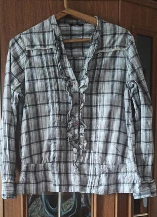 Блуза бавовна з люрексом