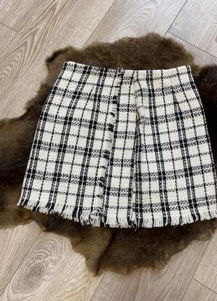 Мини юбка в стиле шанель shein